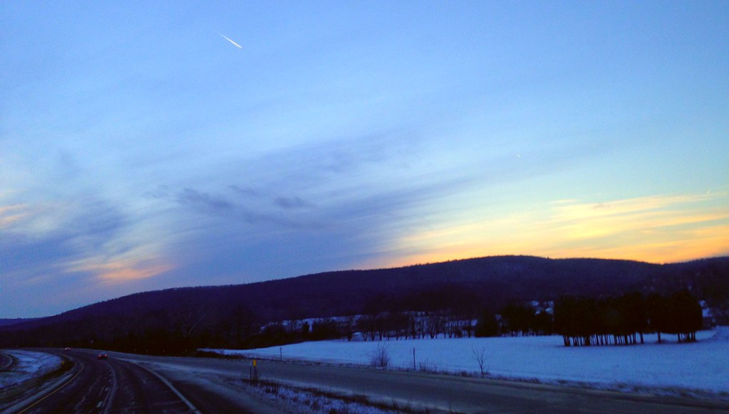 Pennsylvania sunset. Entering Pennsylvania. atypicalchris Flickr