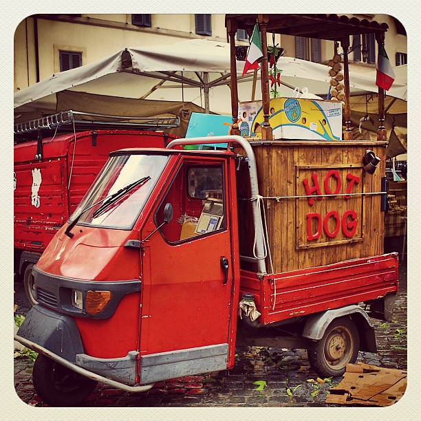 Ape Vespa Hotdog Italy Italian Cult Food Rom Inst Flickr