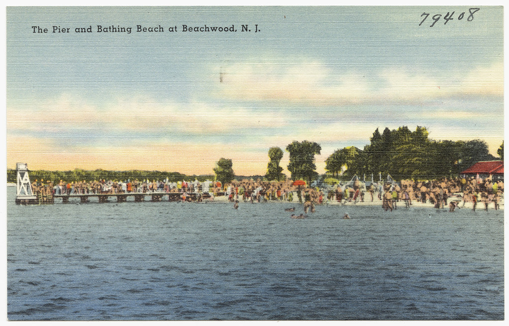 The pier and bathing beach at Beachwood, N. J. File name … Flickr