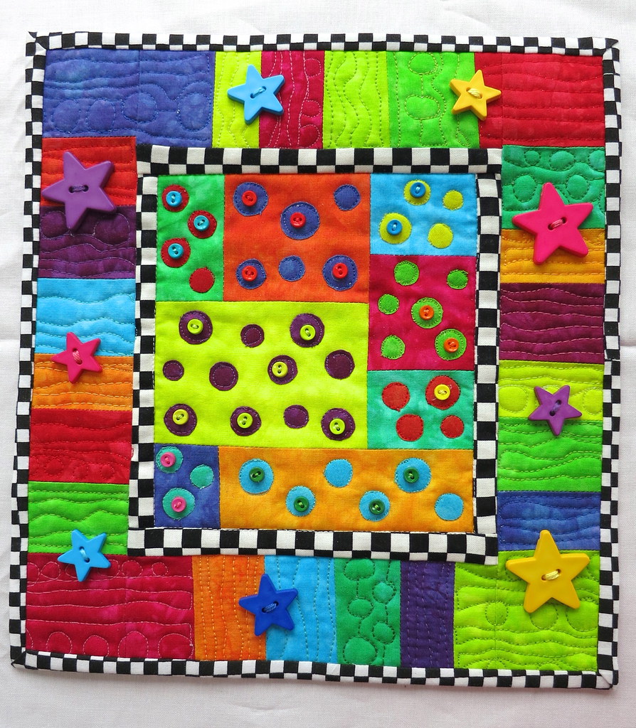"Happy Hand Dyed" 10x11" Made for Little Quilt Sew, Vote… Flickr
