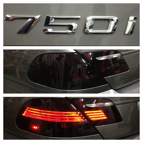 BMW 750i Laminx tinted tail lights. Flickr