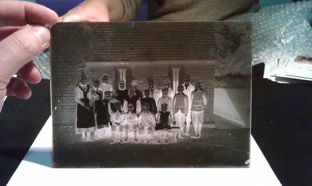 Viewing glass plate negatives This is actually a digitally… Flickr