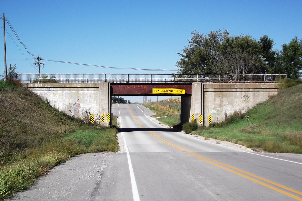 Bayard, Iowa, Underpass, Milwaukee Road, Burlington Northern Railroad