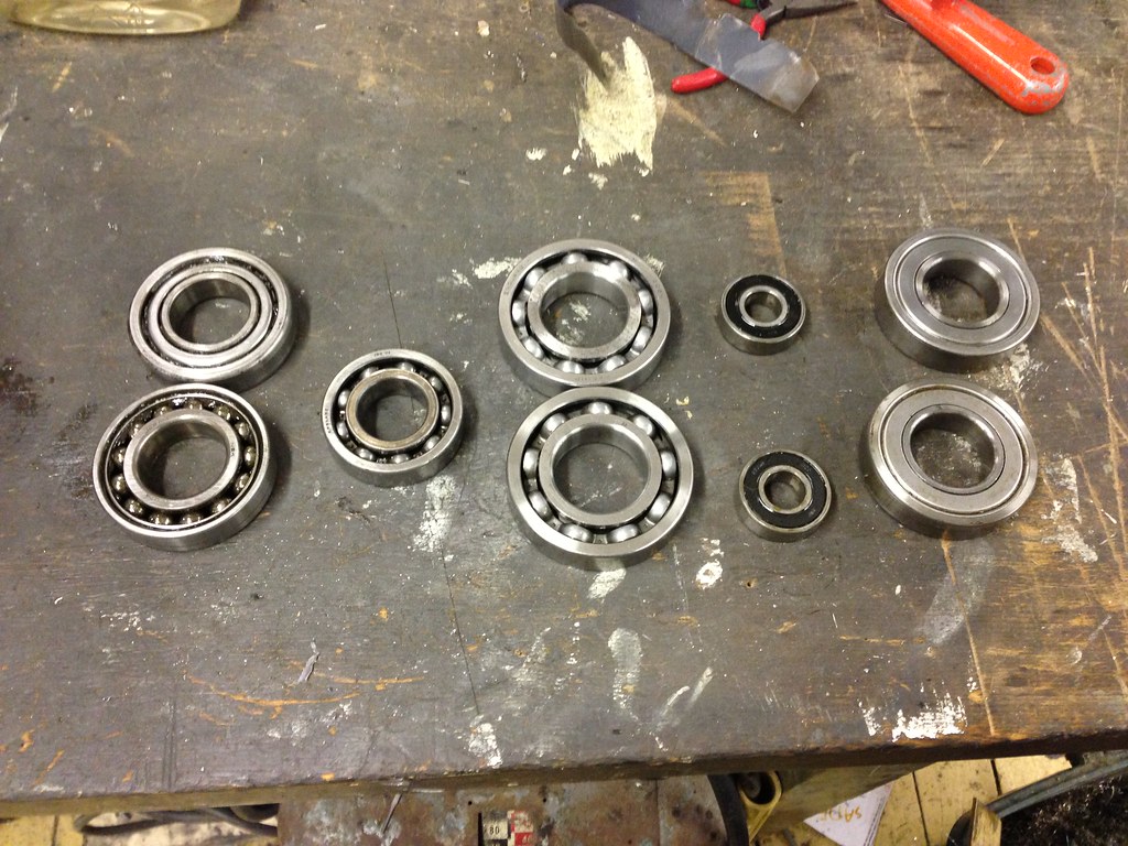 Bridgeport Mill Bearings Here are the 9 bearings from the … Flickr