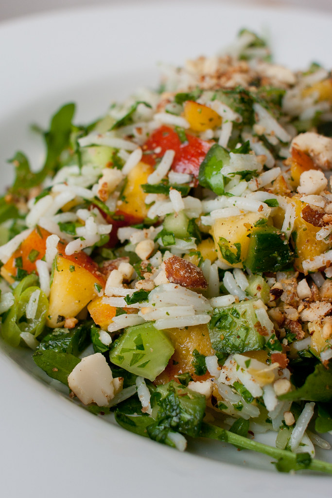 Basmati Rice Salad with Nectarines, Basil and Mint Flickr