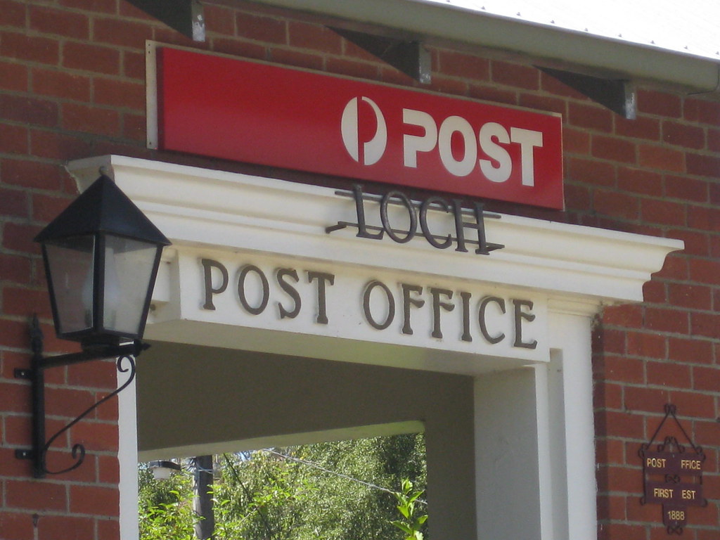 The Entrance to the Loch Post and Telegraph Office Corne… Flickr