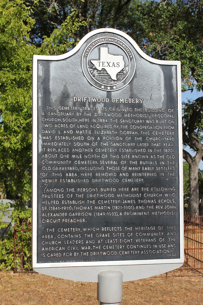 Driftwood Cemetery, Driftwood, Texas Historical Marker Flickr