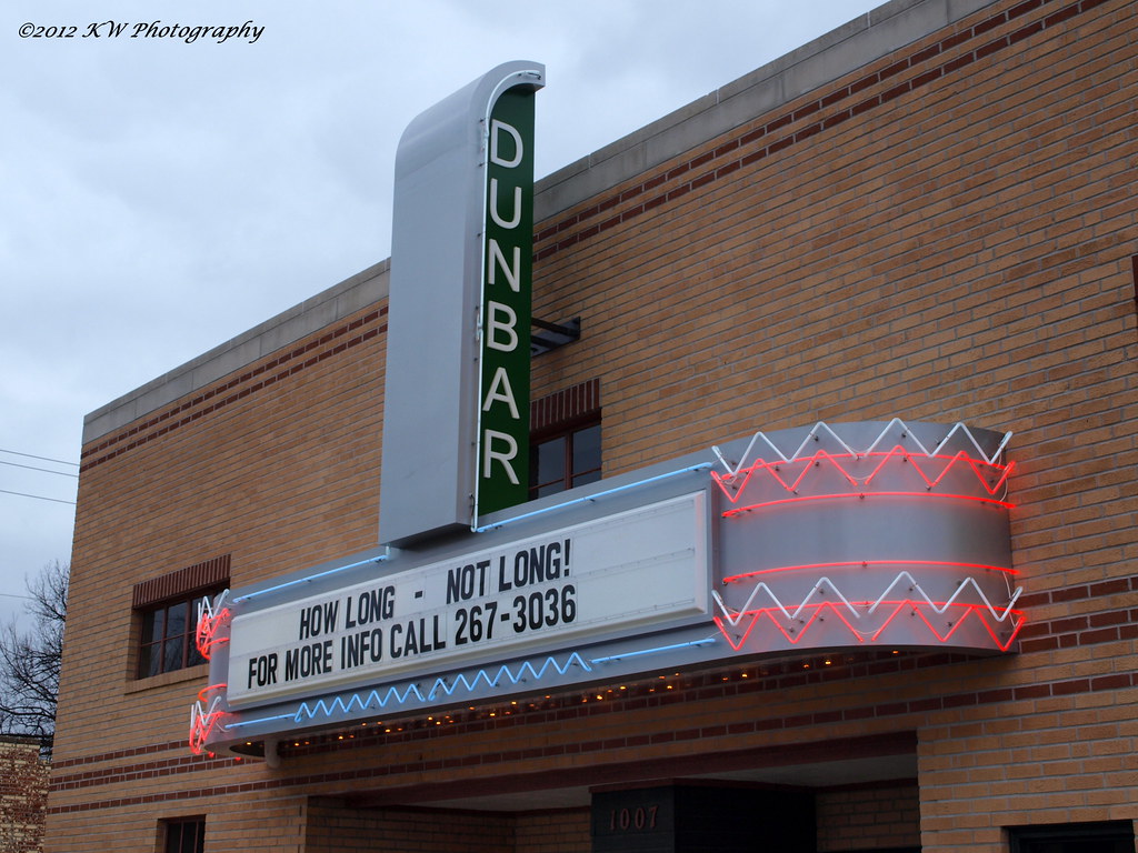 Marquee Marquee of the Dunbar Theatre at 1007 Clevaland St… Flickr