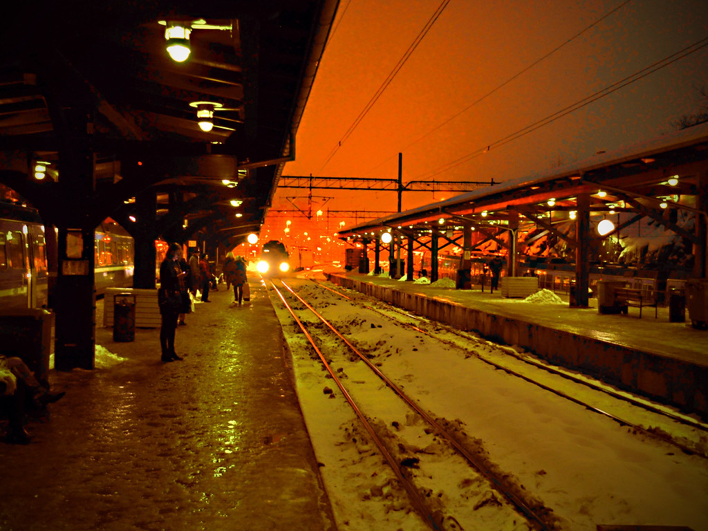 The last train Östra station, Stockholm Helge Arne Hanken Flickr