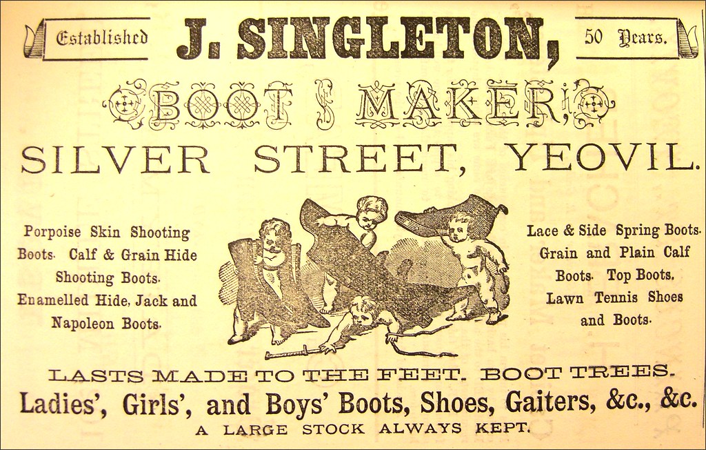 1881 Singleton Boot Makers, Yeovil Porpoise skin boots? … Flickr