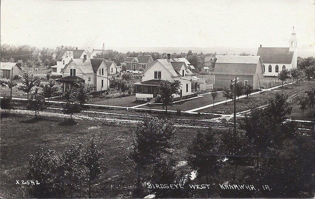 Kanawha, Iowa Main Street Houses Birdseye View West Flickr