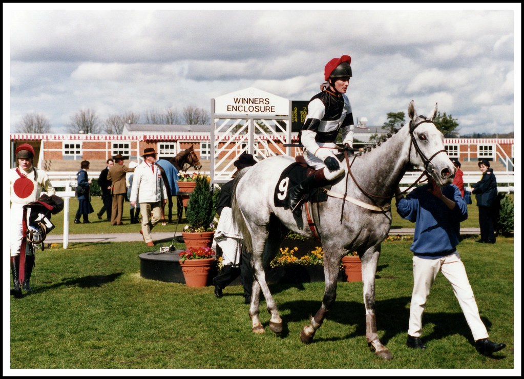 Winners & Losers... entering the winners enclosure jockey