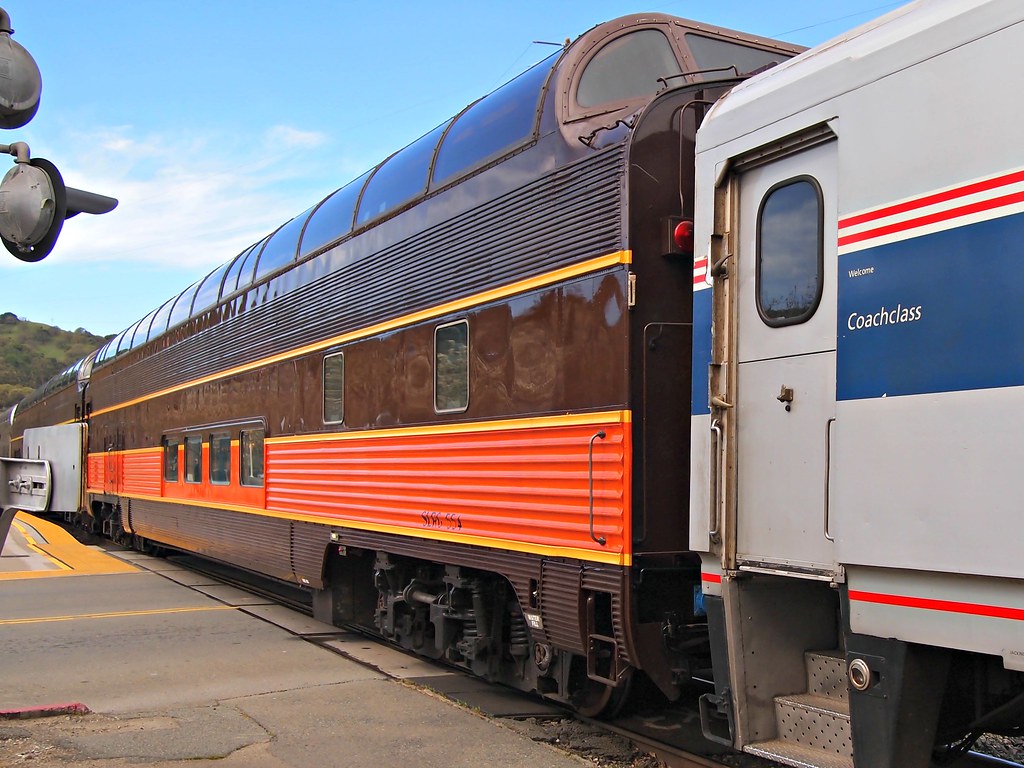 Iowa Pacific SLRG 554 ex ATSF 554 Budd Full Dome Car 1 a photo on