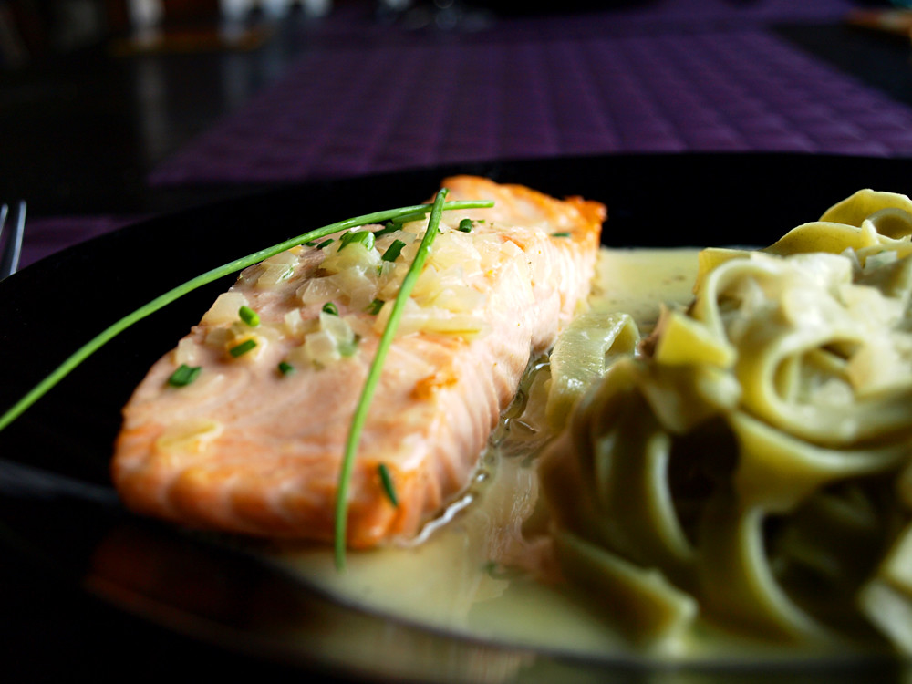 Salmon in a Cava Sauce Jack Montgomery Flickr