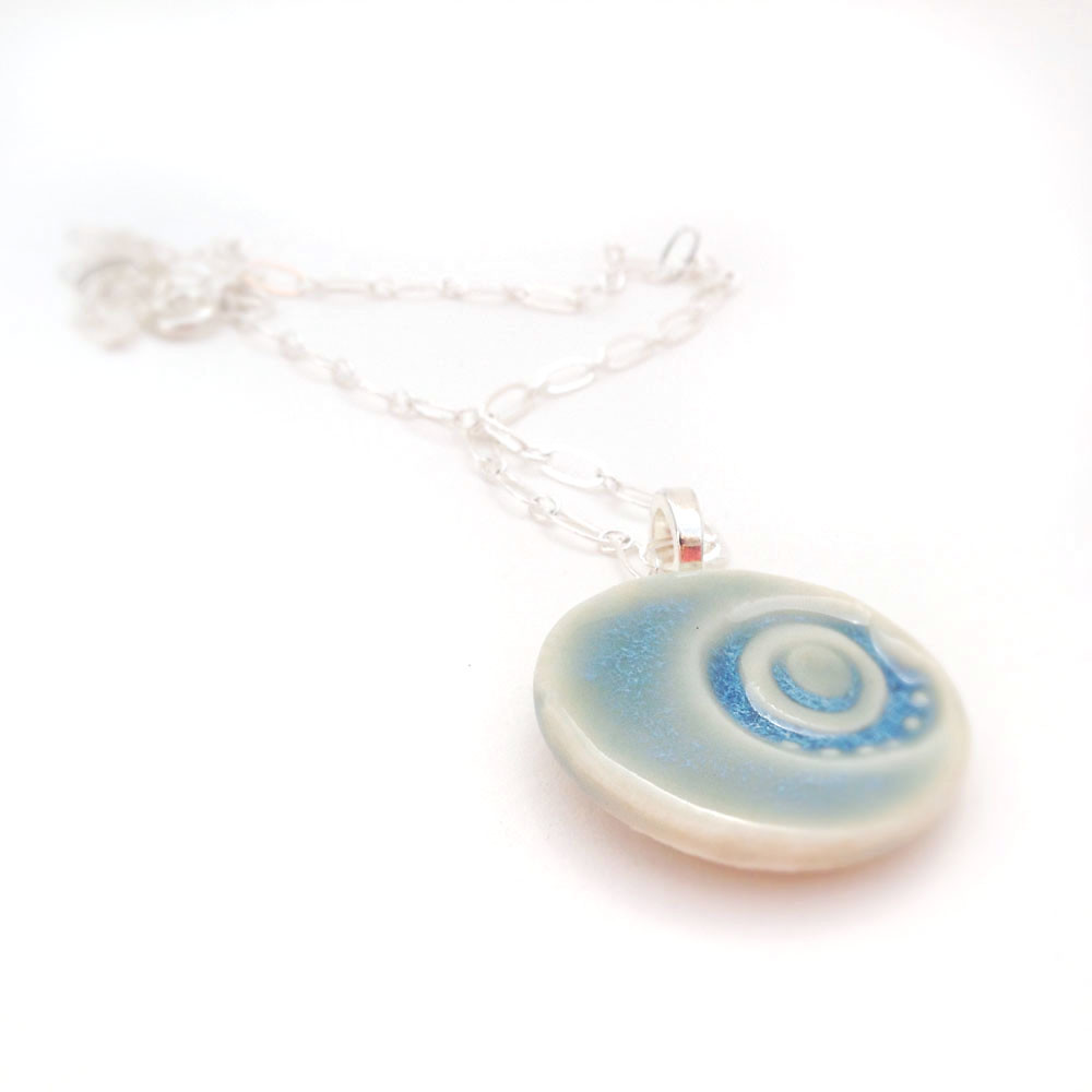 Porcelain Stamped Necklace ceramicscapes Flickr