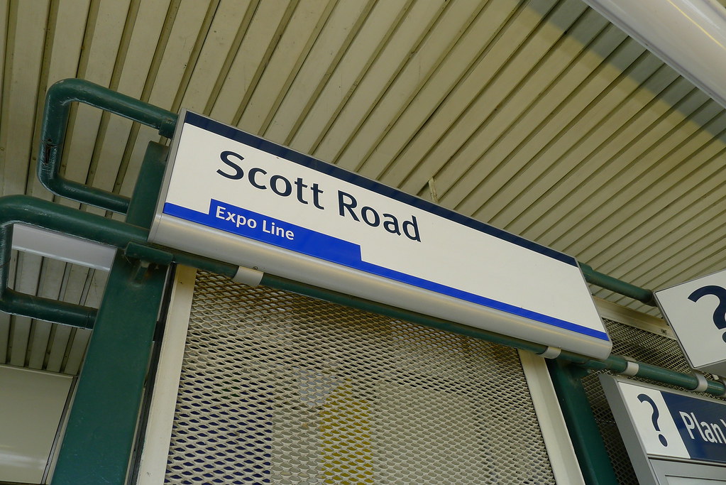 SkyTrain Scott Road Station Flickr