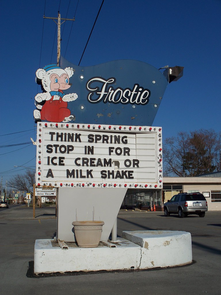 OH Sabina Frostie Sign for Frostie in Sabina, Ohio. Ken Flickr