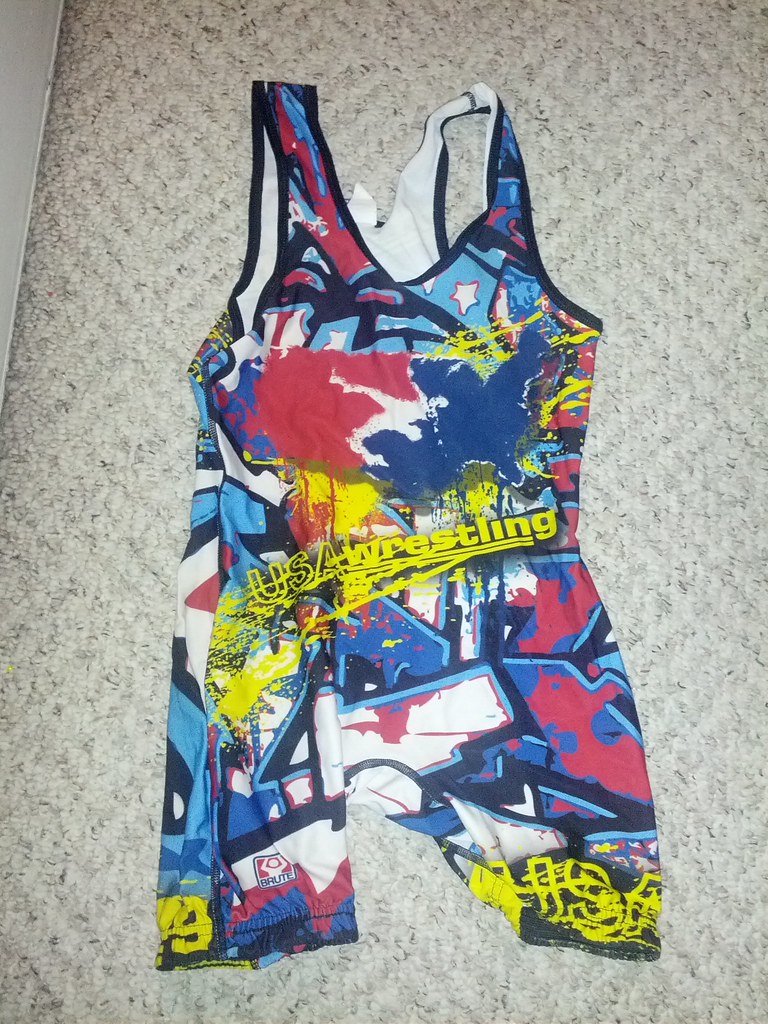 USA Wrestling Graffiti Singlet Size YL NH_Wrestling(6412299702) Flickr