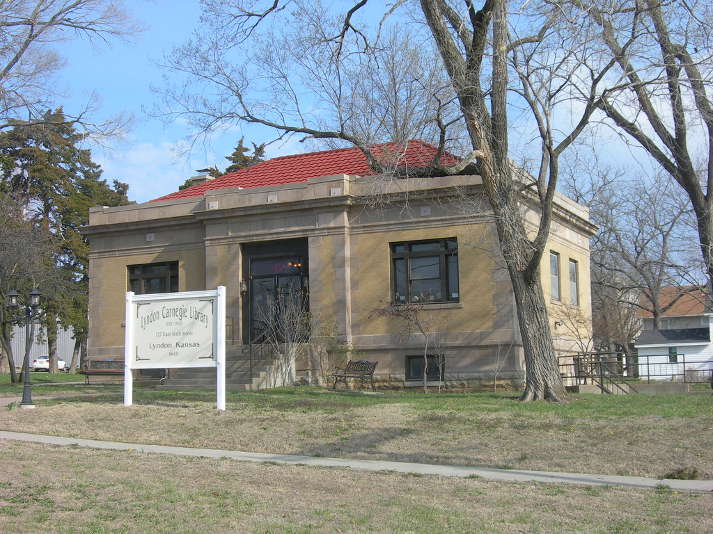 Lyndon Carnegie Library Lyndon, Kansas Constructed in 1911… Flickr