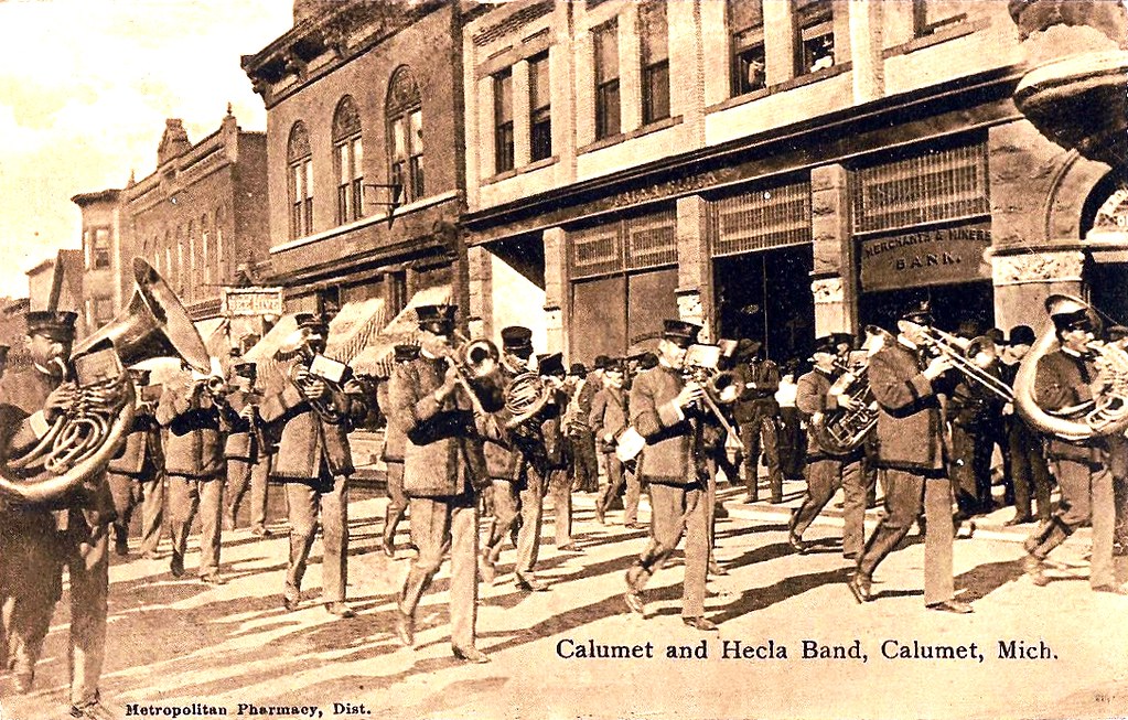 Calumet and Hecla Band, Calumet, Michigan. Wystan Flickr