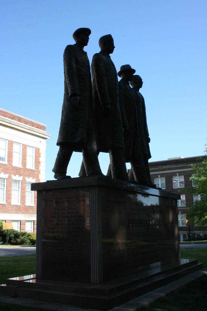 Feb. 1, 1960 Statue of the Greensboro Four at NC A&T State… Flickr