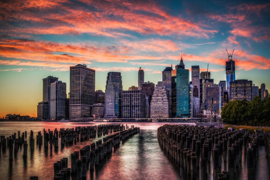 Manhattan Skyline Sunset This is my favorite view of the N… Flickr