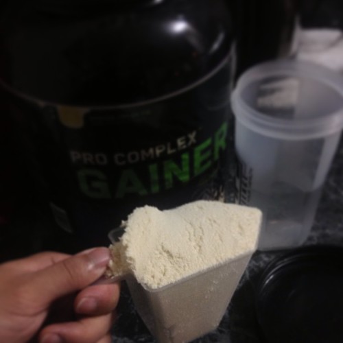 One heaping scoop after a great back workout. At 135 lbs. … Flickr