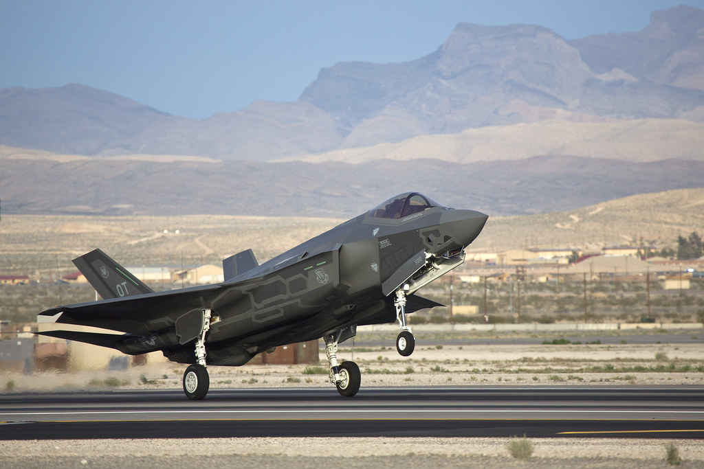 F35 Arrival at Nellis AFB, Nevada The base’s first two F… Flickr