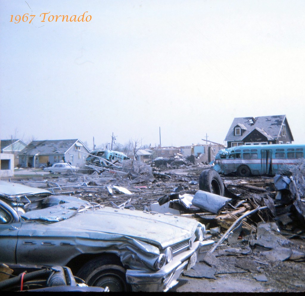 1967 Tornado Damage Oak Lawn, Illinois A 62 Buick LeSabr… Flickr