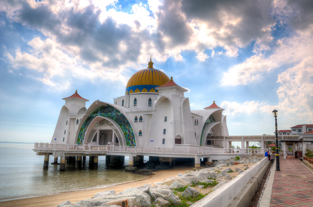 Masjid Selat Melaka Selat Mosque, Malacca, Malaysia