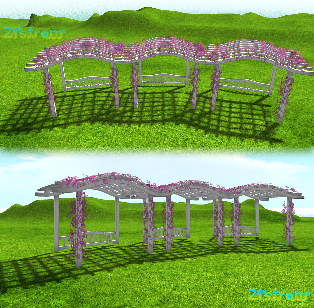 Mesh pergola 21strom fully mesh pergola with wisteria. HUD… Flickr