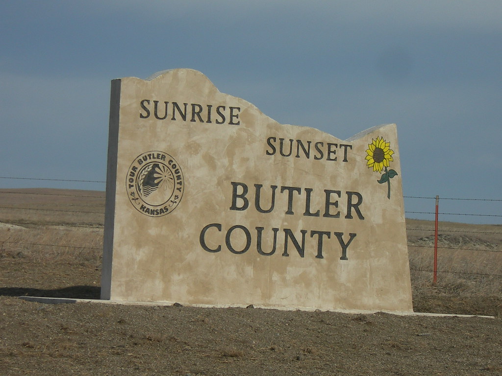 Butler County Line US Hwy 54 west bound between Eureka and… Flickr