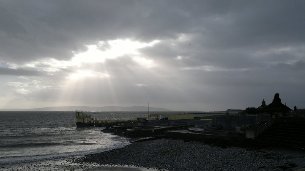 At Blackrock. Sky, sea and stormy weather. Anne McGinley Flickr