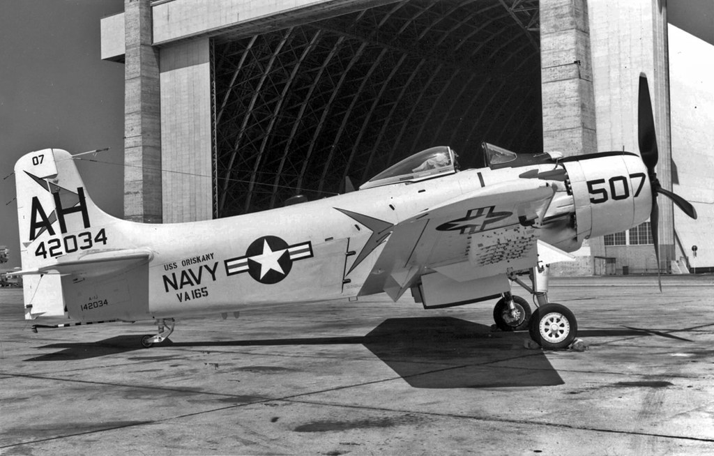 VA165 A1J Skyraider BuNo 142034, AH507 USS Oriskany VA… Flickr