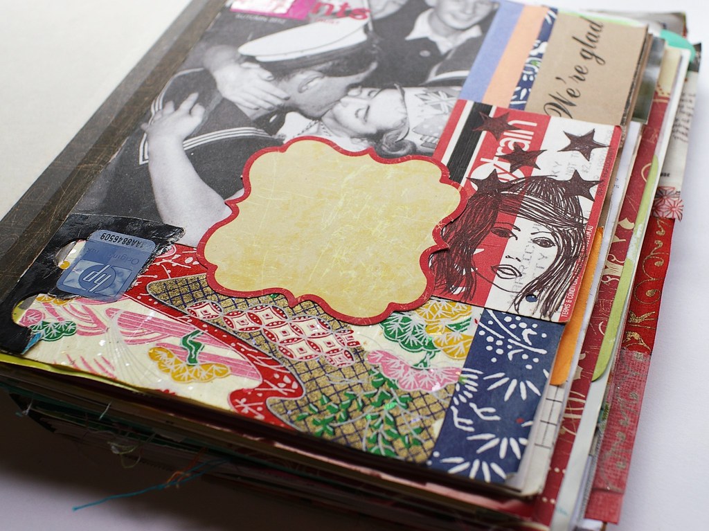 Found/recycled paper journal by paper ampersand Art/junk j… Flickr