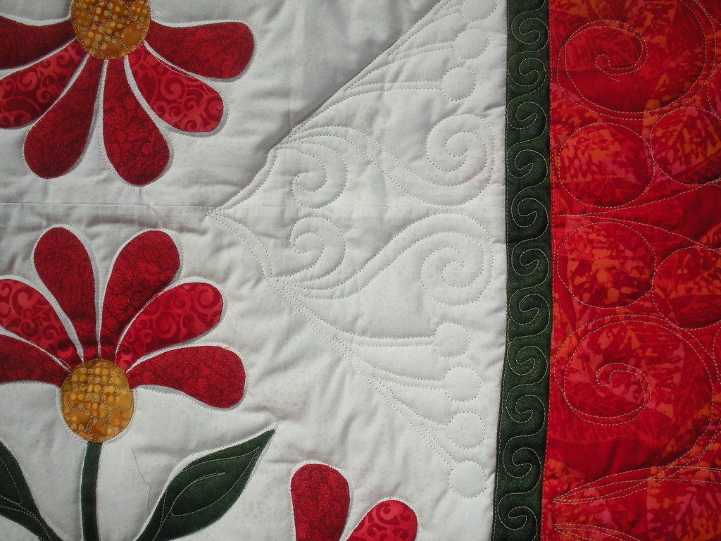 MEXICAN ROSE QUILT Made by Gayle Lacerda quilted by DL… Flickr