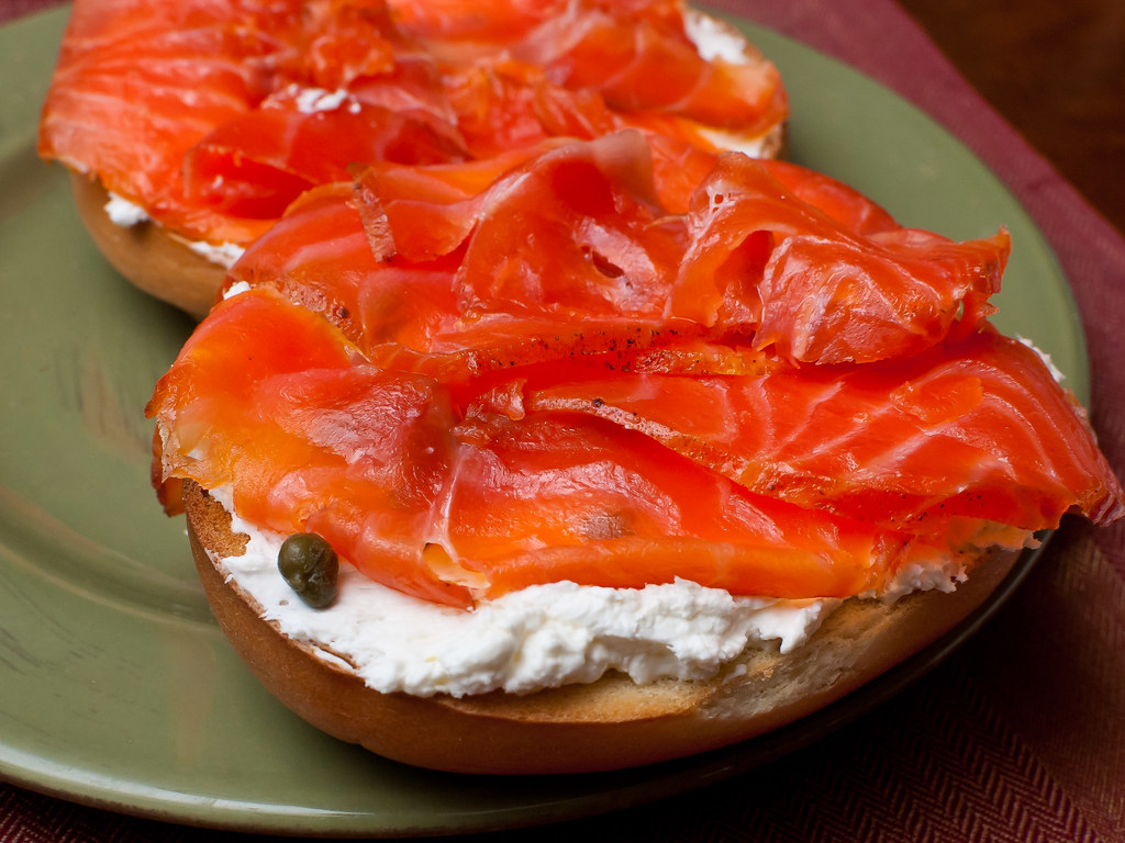 bagel and lox with capers Matthew Mendoza Flickr
