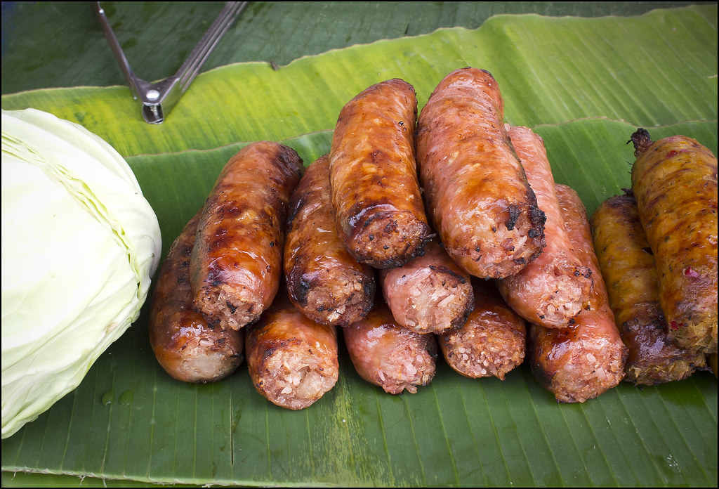 Thai sausages For sale at the Phuket Old Town Festival. Mo… Flickr