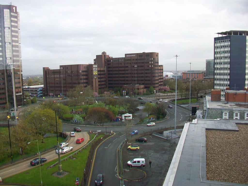 Edgbaston Five Ways island, Edgbaston, Birmingham, 2012 co