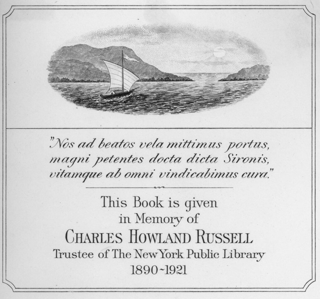 Charles Howland Russell/New York Public Library The bookpl… Flickr