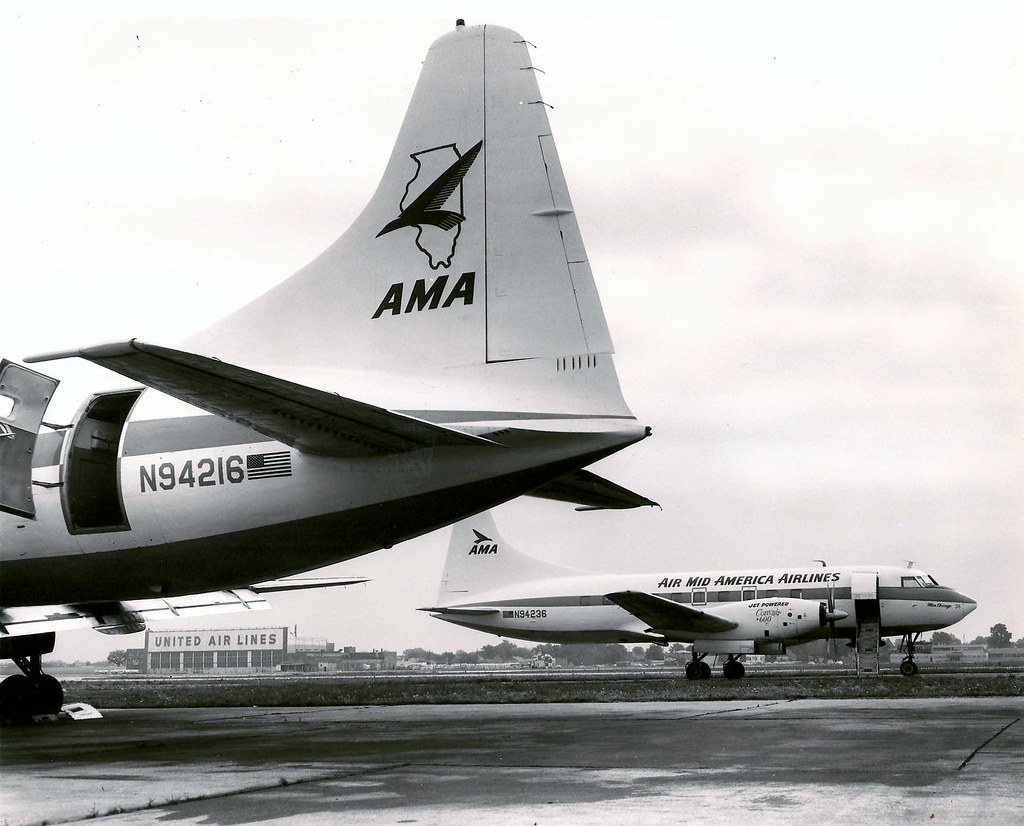 Chicago Midway Airport Air Mid America Convair 600's Flickr