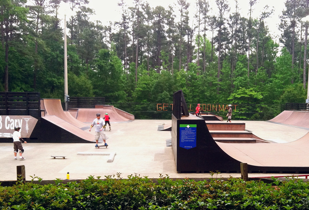 Cary, NC Skatepark. iPhone photo. James Willamor Flickr