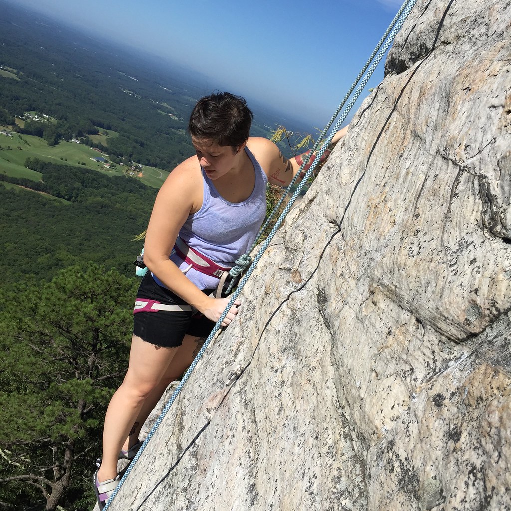 Pilot Mountain climbing and camping tarheelcoxn Flickr