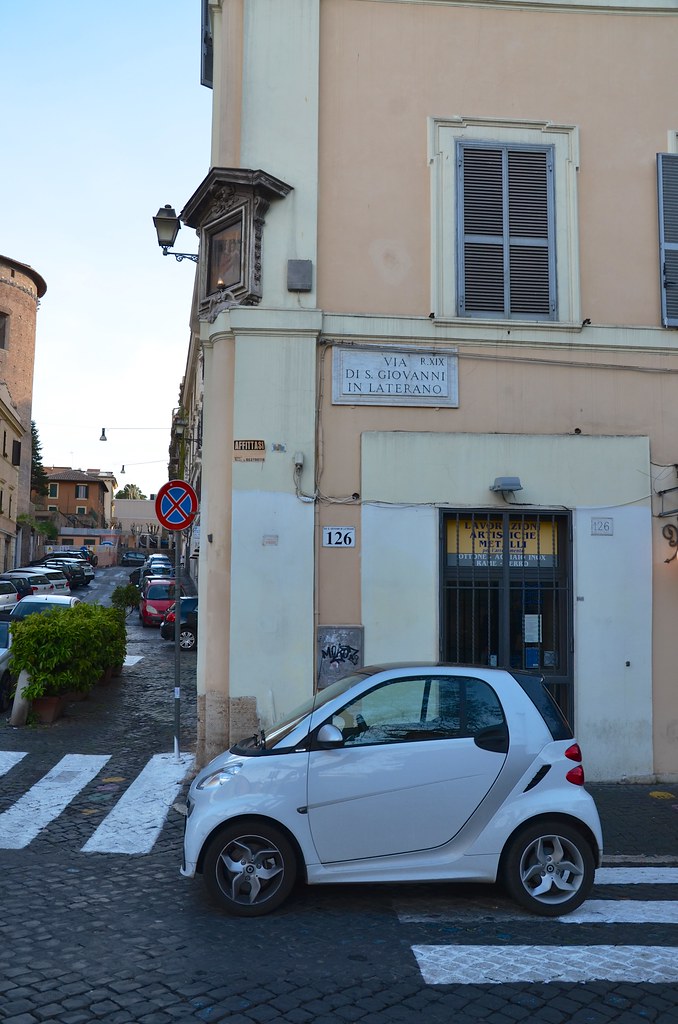 Smart Car In Rome At the corner of Via di San Giovanni in … Flickr