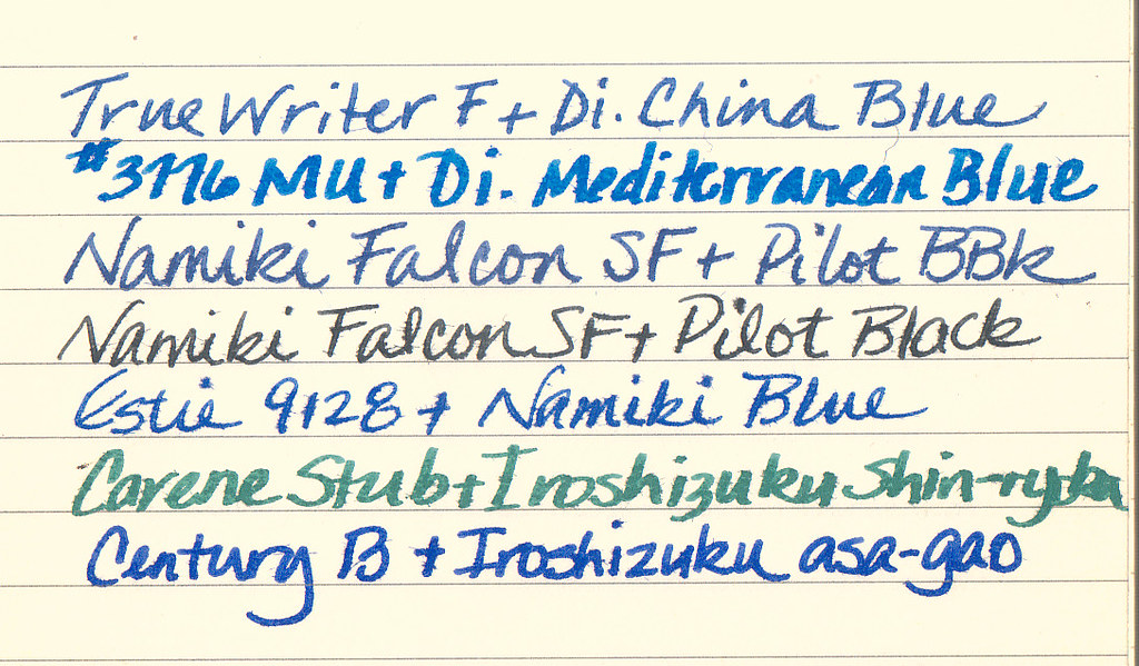 Moleskine and Fountain Pen Ink Samples Fountain pen ink on… Flickr