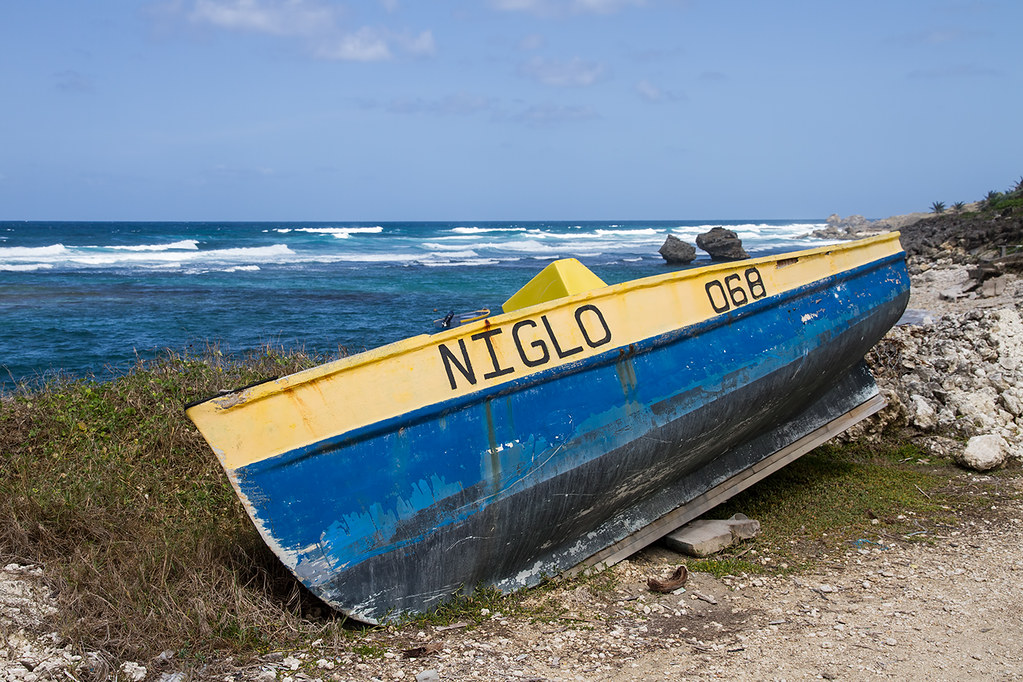 Barbados Cutter At Atlantis A small fishing cutter rests… Flickr