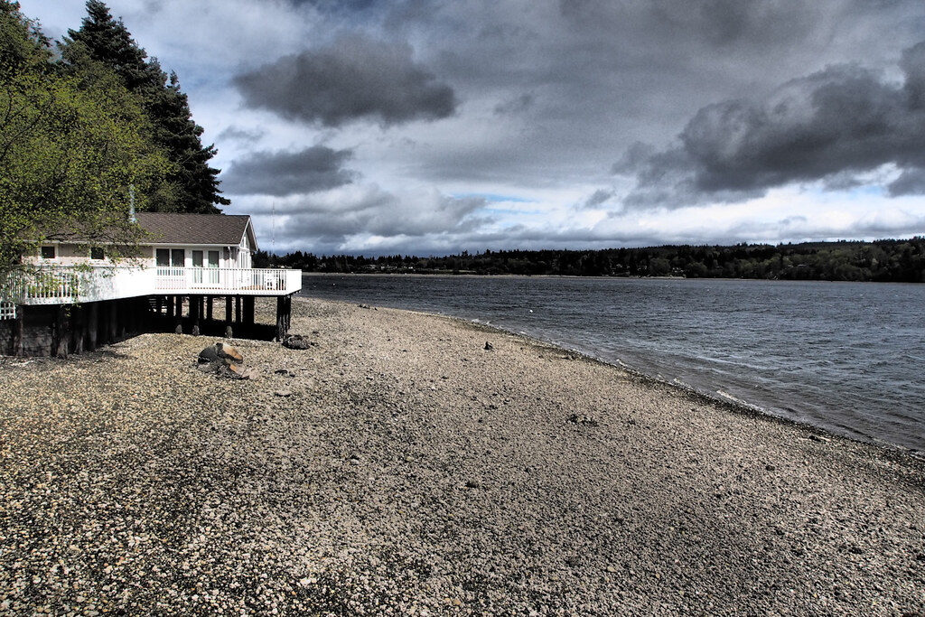 Tide Out Burton Beach House on Vashon Island OLYMPUS DIGI… Flickr