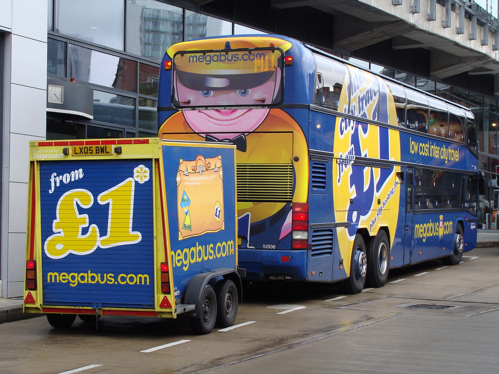 Stagecoach Megabus 50136 LX05BWL Seen at Manchester Shudeh… Flickr