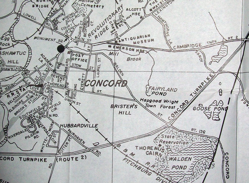 Concord MA 1951 Map by Interstate Publishing Company. Wald… Flickr
