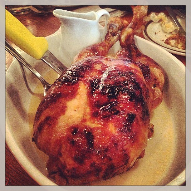 Turducken has nothing on this maple glazed chicken stuffed… Flickr
